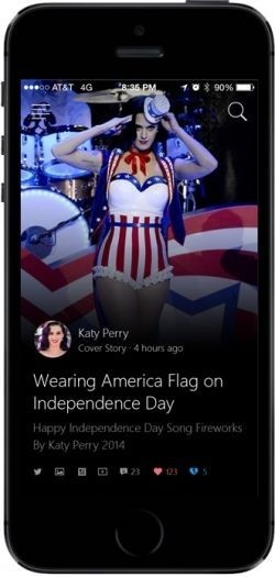Microsoft launches a celebrity-tracking app for the iPhone