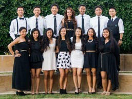 Club Kaibigan, a prominent Filipino Student organization based at Whitney High School in Cerritos, California is pictured with its officers for 2013-2014. First row from left: Ernest Olivar, Mark Ruiz, Johnny Lloyd, Ann Munoz (president), Carlo Salonga, Cyrus Salvani and John Gaintano. Second row from left: Bianca Balquin, Czarina Linao, Chloe Olvera, Alexis Bilas-Imperial, Juliene Porciuncula, Jenna Llamas and Klyne Magdayag.