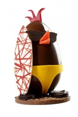 Luxury Easter collections include $1,000 chocolate pirate tableau and surfing eggs