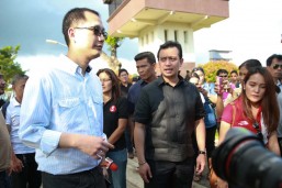Woman accusing Trillanes of bribery meets DOJ chief, mulls raps vs senator