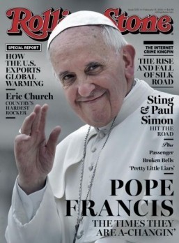 Pope Francis makes the cover of Rolling Stone