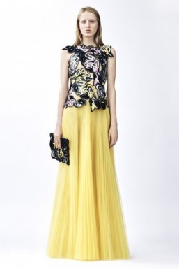 Biker styling and floral motifs at Christopher Kane Resort 2015